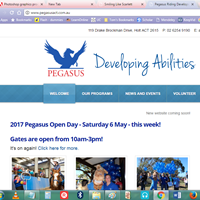 Pegasus Riding for the Disabled Website